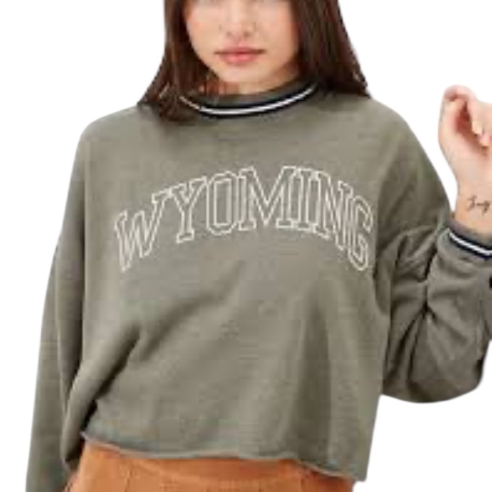 American‎ Eagle Outfitters Wyoming Graphic Sweatshirt Very Oversized Small